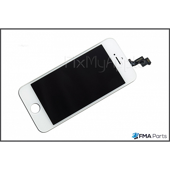 [Hybrid] LCD Touch Screen Digitizer Assembly for iPhone 5S / SE - White